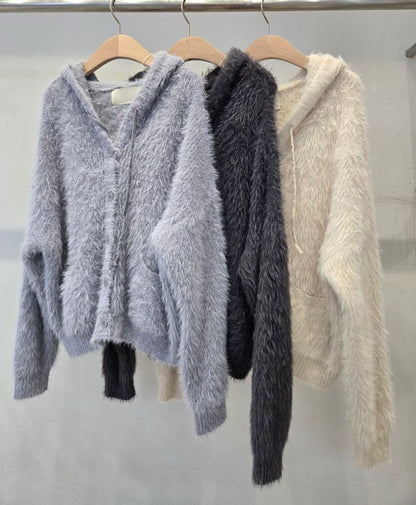 1D113 抽鬚感連帽排釦外套