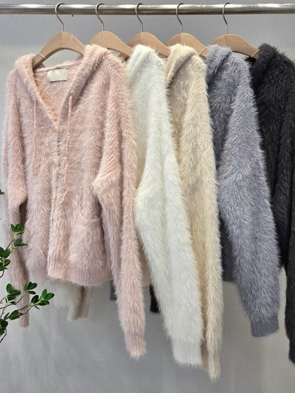 1D113 抽鬚感連帽排釦外套