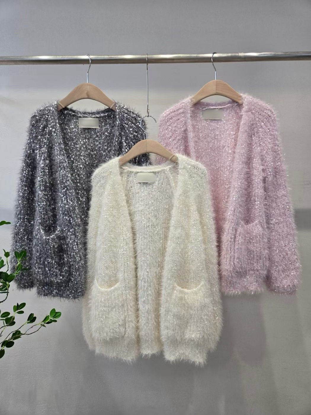 1D124 銀蔥棉花糖針織外套