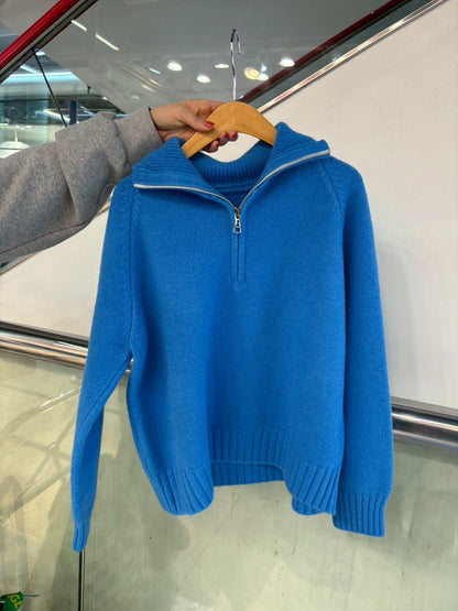 1B212 拉鍊開襟毛衣