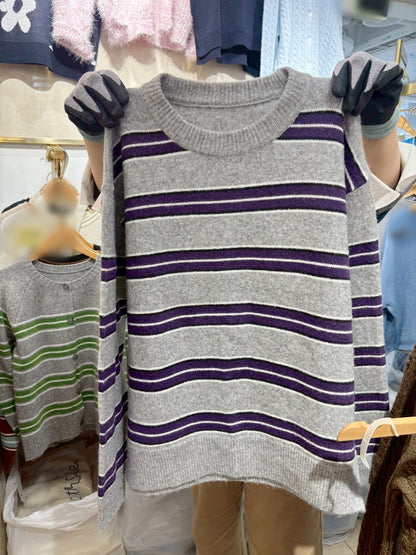 1B213 雙橫條毛衣