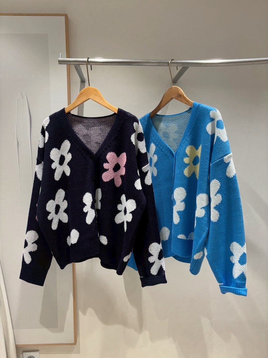 1B215 花朵針織外套