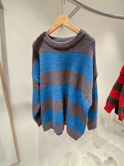 1B202 寬條紋毛衣