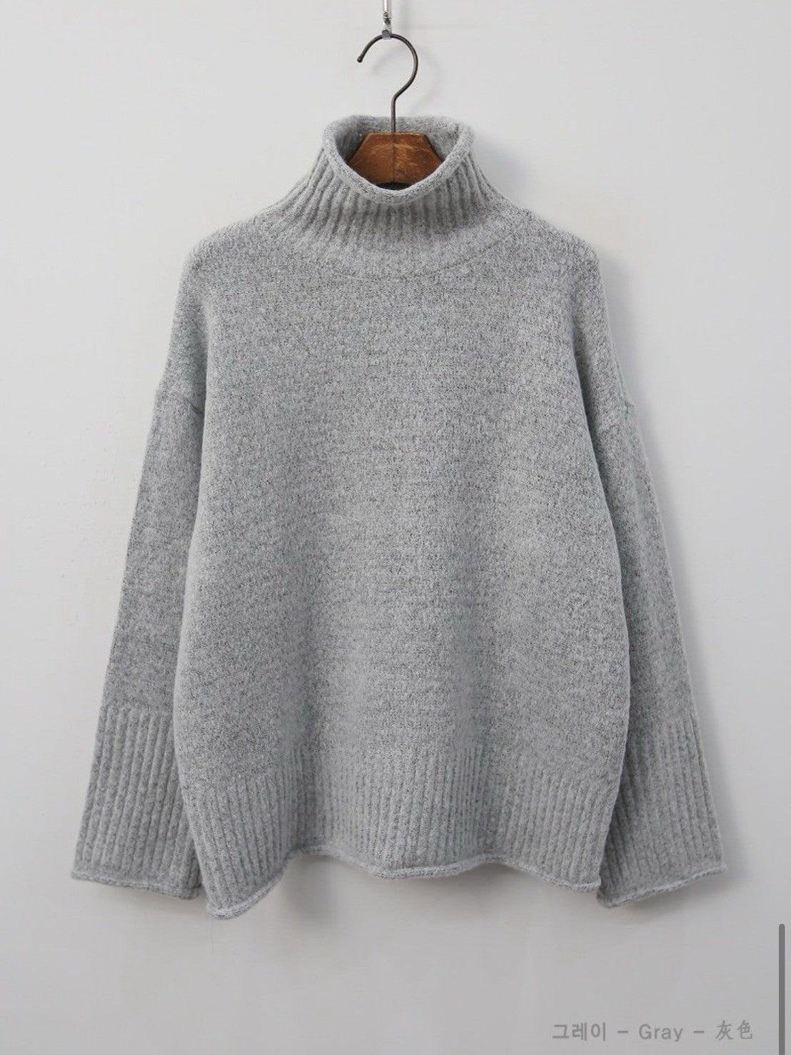 1B205 立領微鬆份毛衣