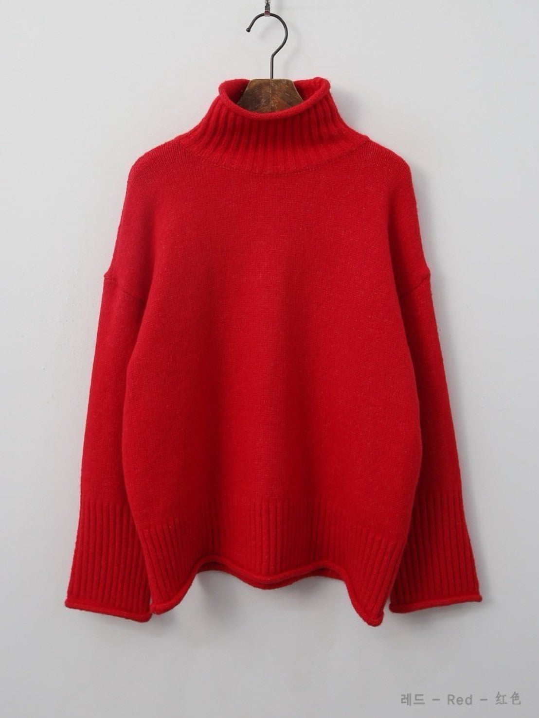 1B205 立領微鬆份毛衣