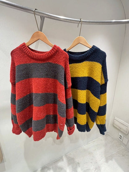 1B202 寬條紋毛衣