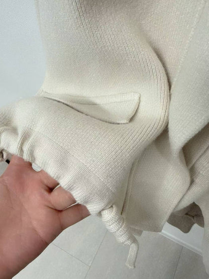 1C105 下抽繩剪裁針織夾克