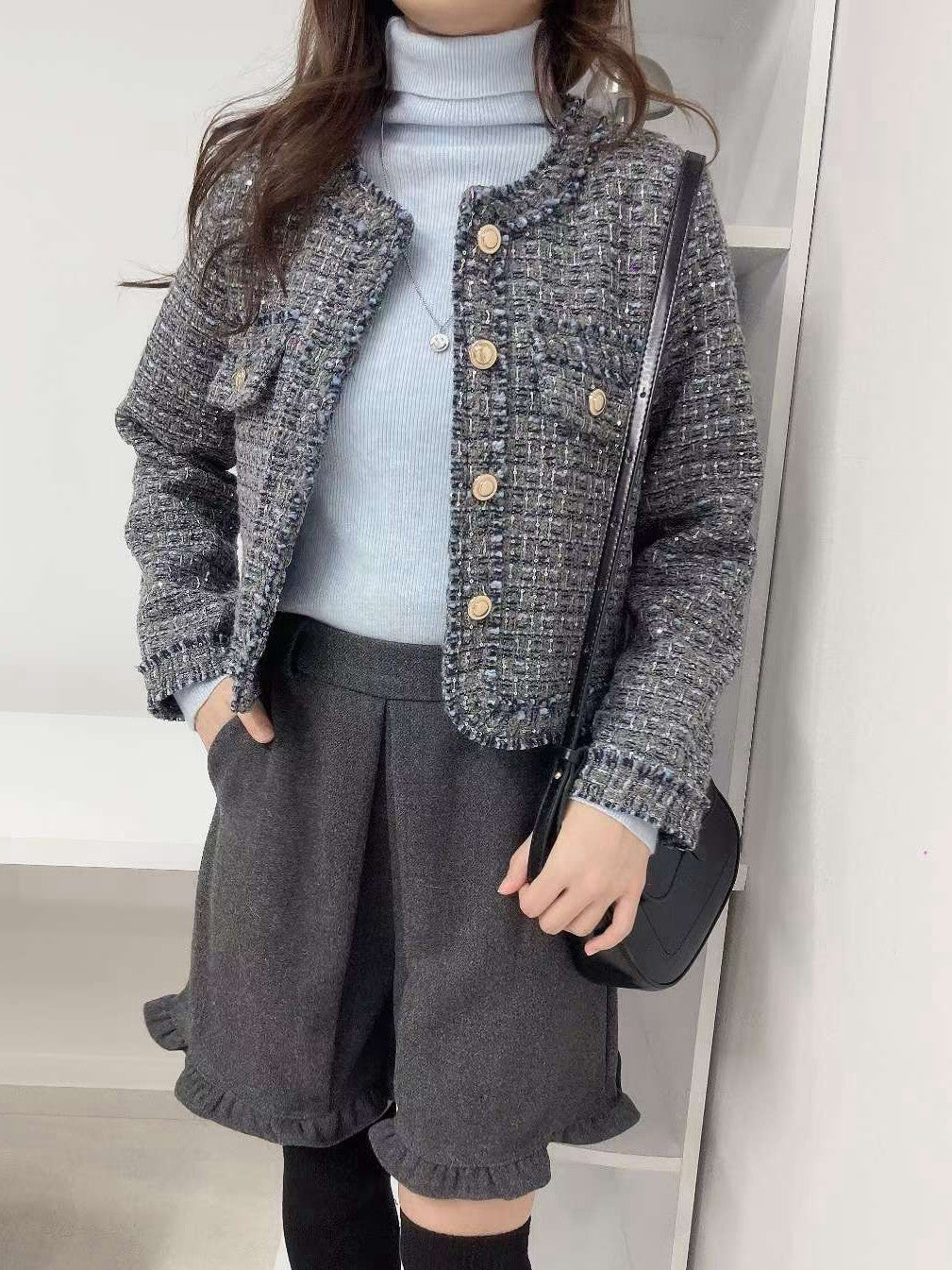 1C106 混色小香外套