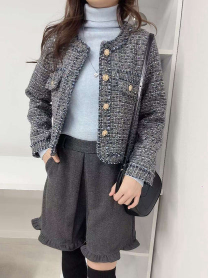 1C106 混色小香外套