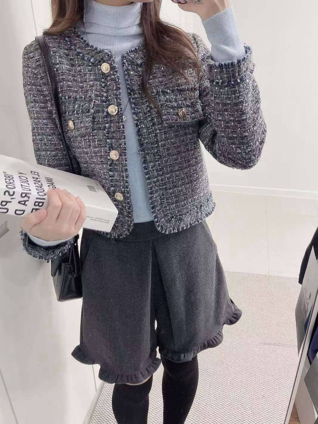 1C106 混色小香外套