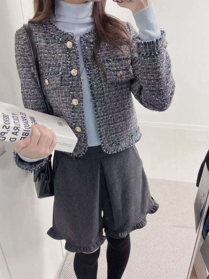 1C106 混色小香外套