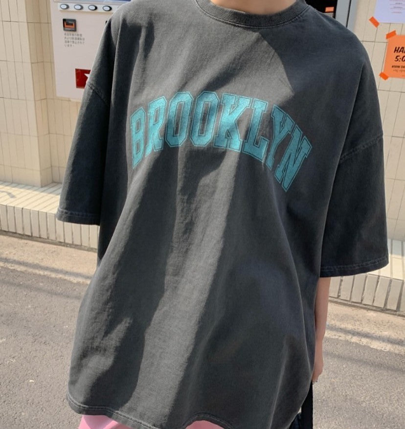 TS1739 Brooklyn水洗寬T