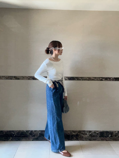 TS1769 大U領長袖棉T