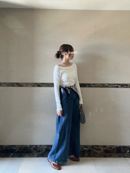 TS1769 大U領長袖棉T