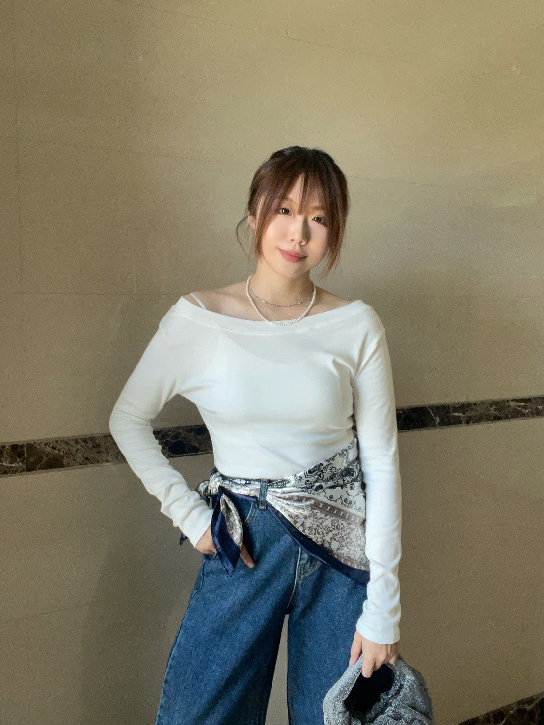 TS1769 大U領長袖棉T