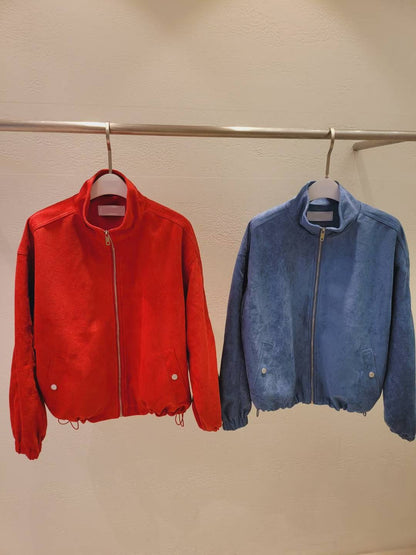 10A101 仿麂皮夾克