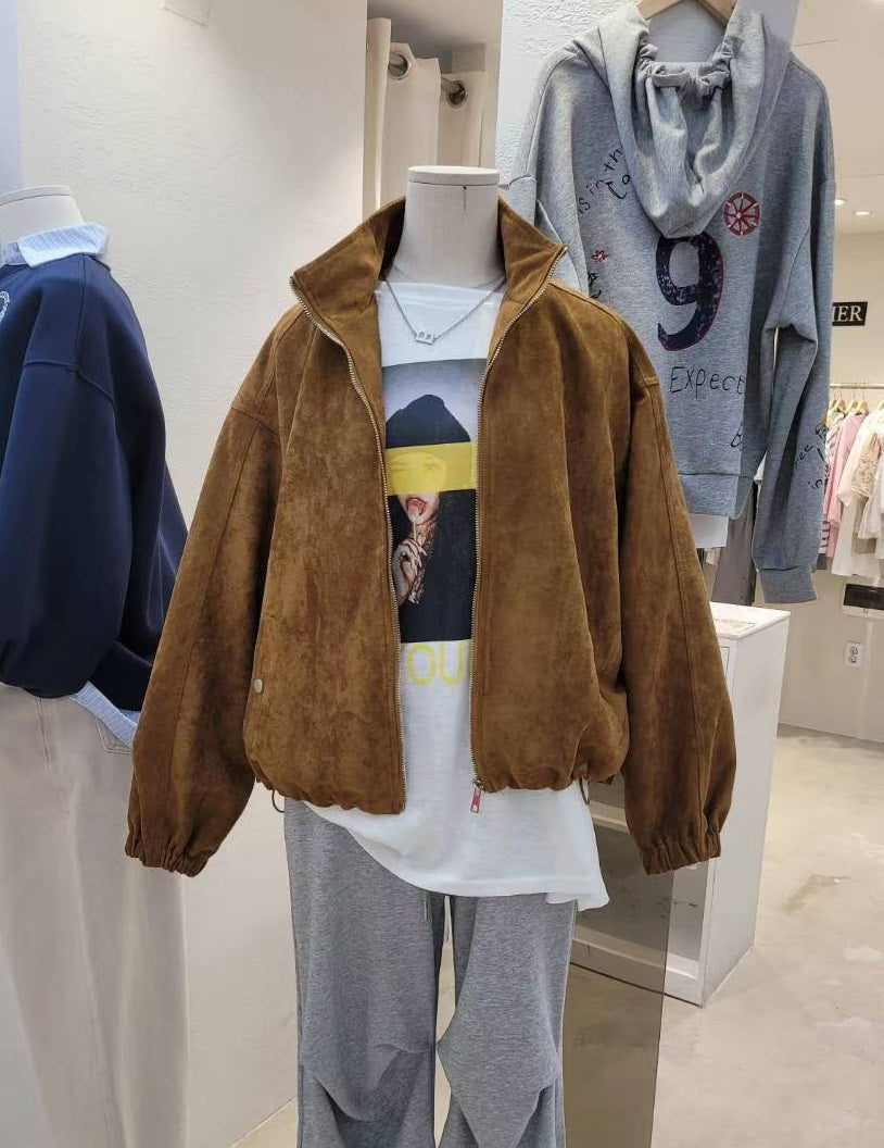 10A101 仿麂皮夾克