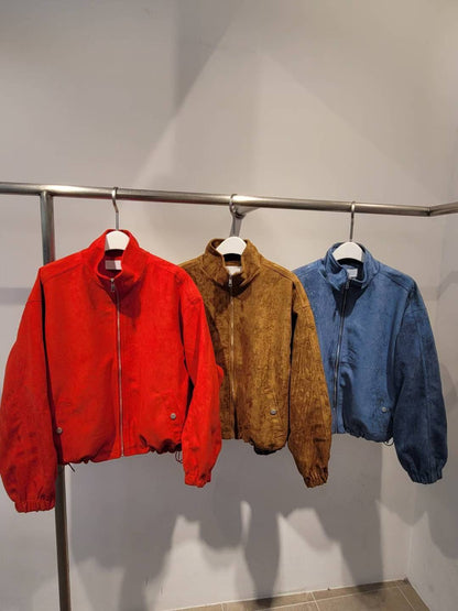 10A101 仿麂皮夾克