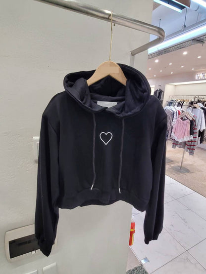 10A105 愛心短版帽T