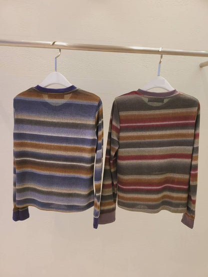 10A111 漸層橫條長T