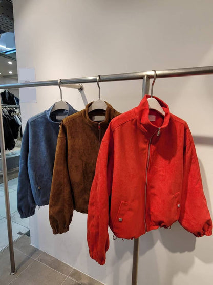 10A101 仿麂皮夾克