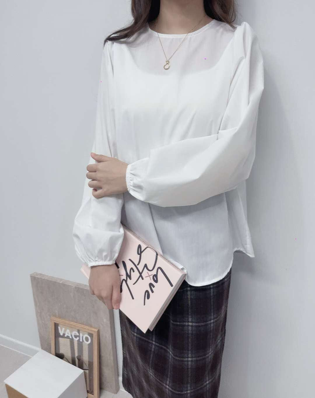 10D113 圓領澎袖長上衣