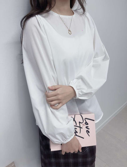 10D113 圓領澎袖長上衣