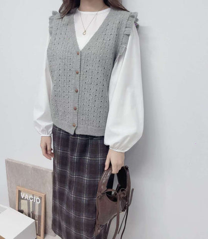 10D113 圓領澎袖長上衣