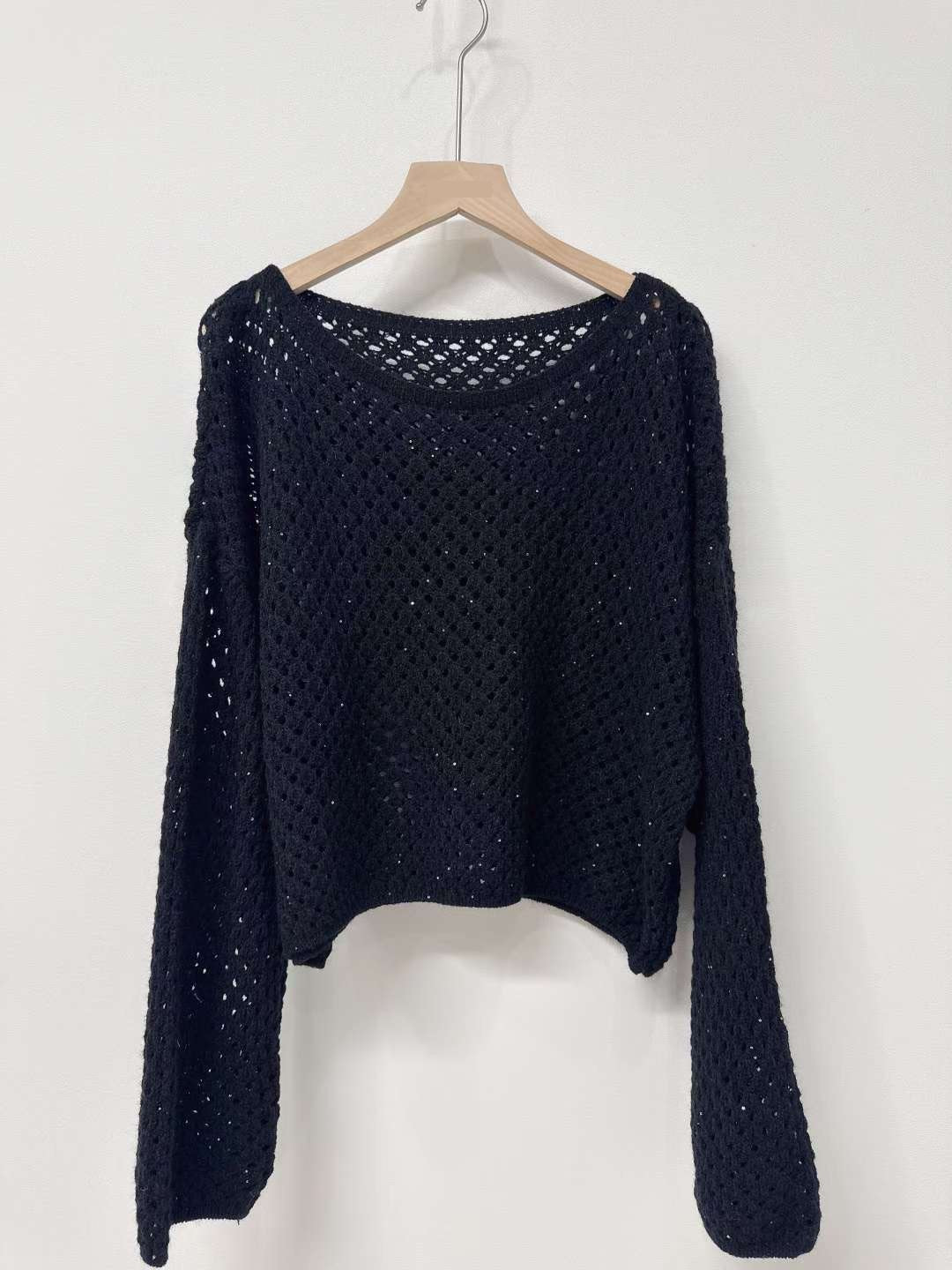 10D117 洞洞長袖針織衫