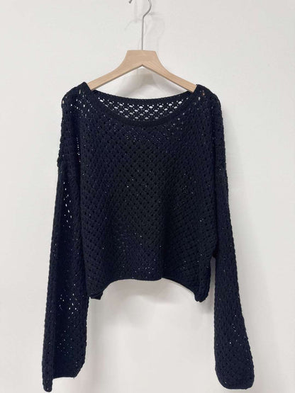 10D117 洞洞長袖針織衫