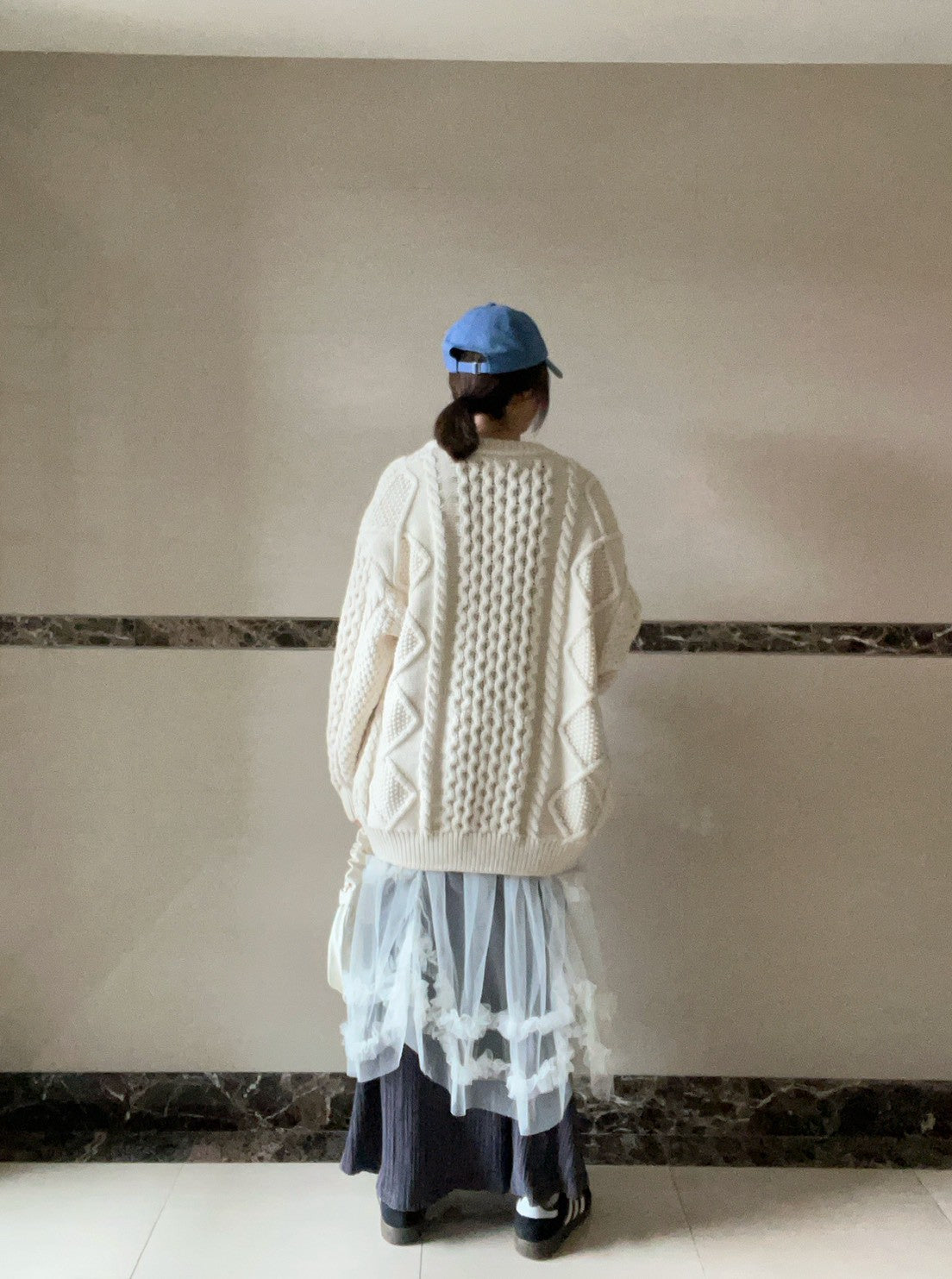 JK1878 立體織紋針織外套