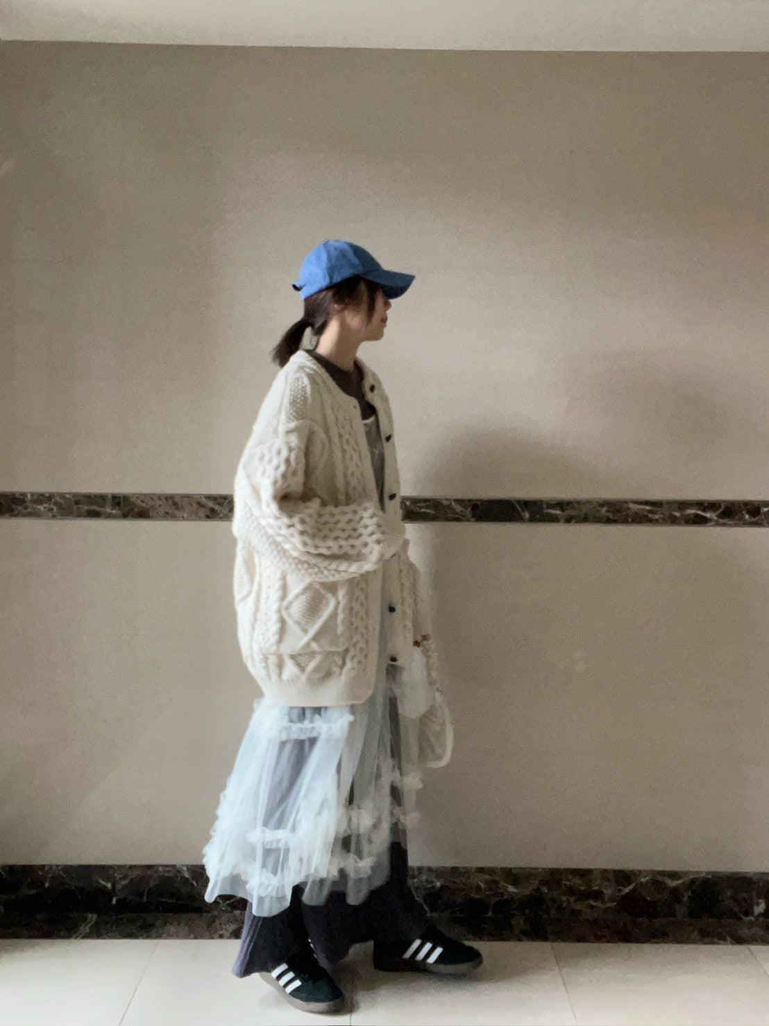 JK1878 立體織紋針織外套