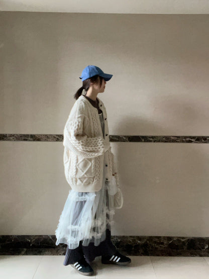 DS3513 細帶紗質長襯裙