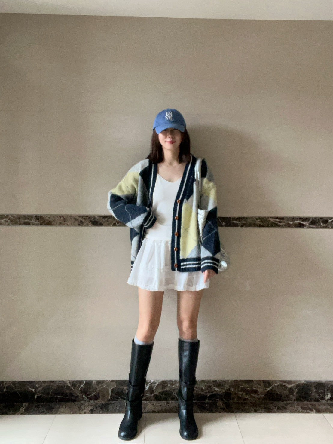 KS744 荷葉邊雪紡短褲裙