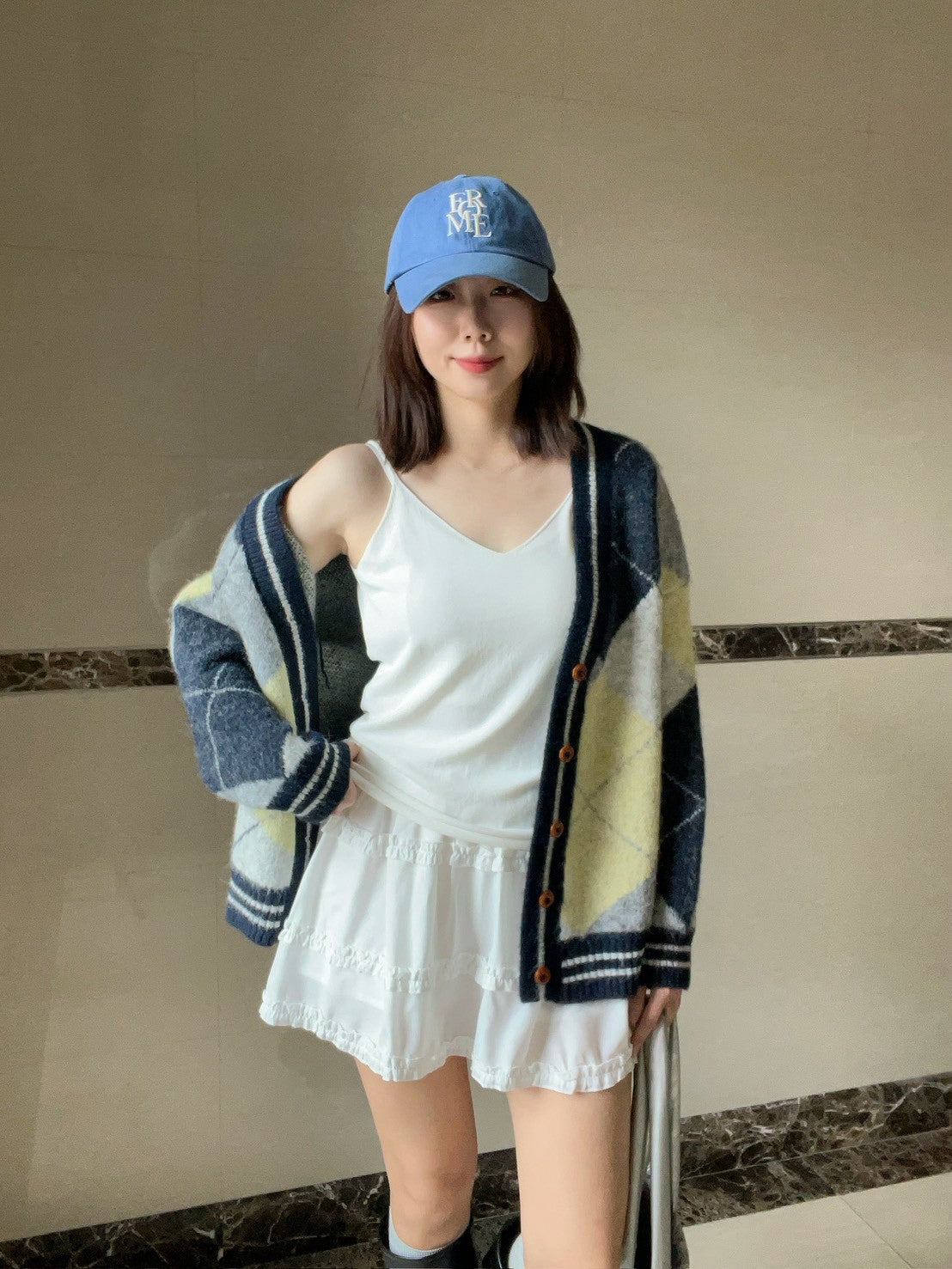 KS744 荷葉邊雪紡短褲裙