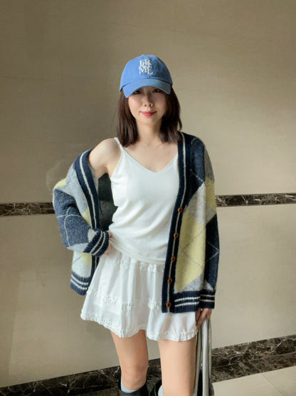 KS744 荷葉邊雪紡短褲裙