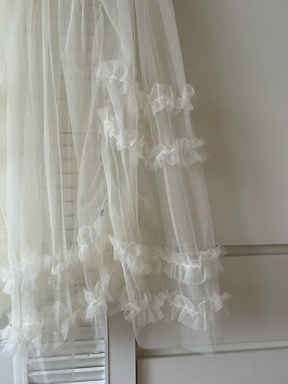 DS3513 細帶紗質長襯裙