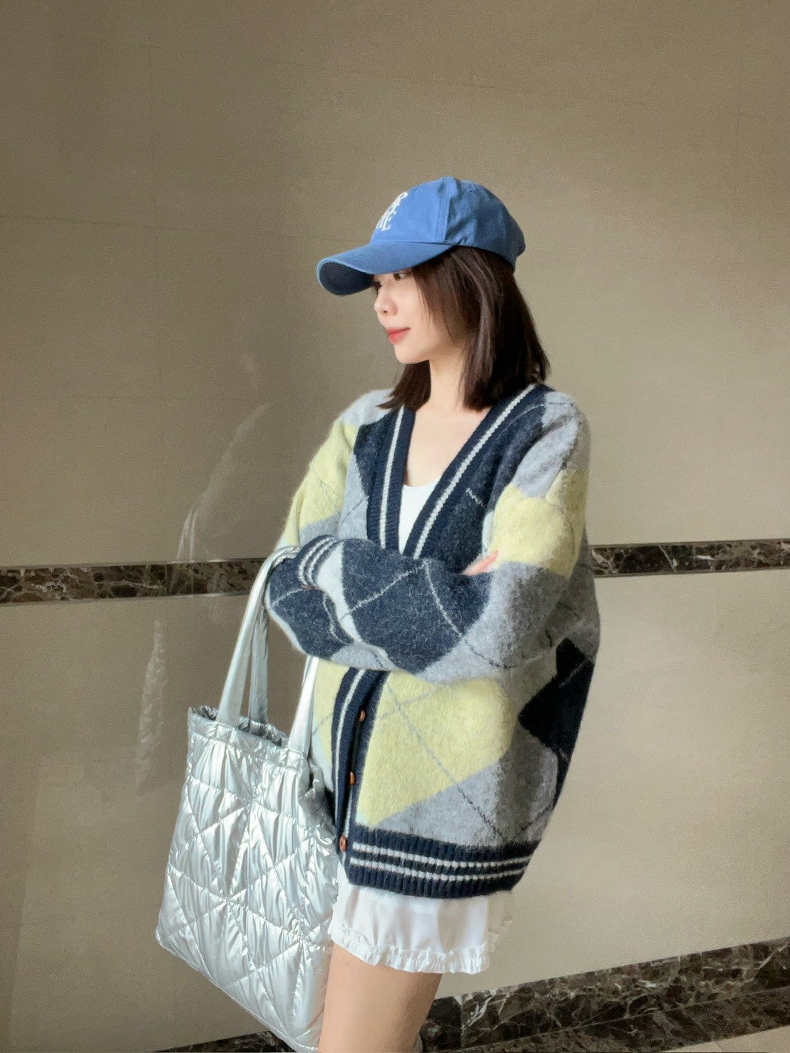 KS744 荷葉邊雪紡短褲裙