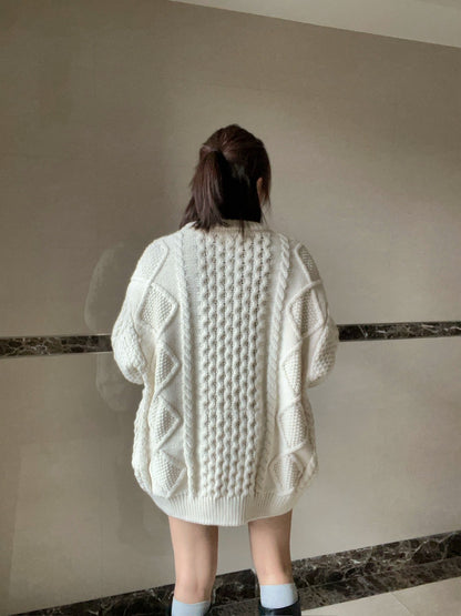 JK1878 立體織紋針織外套