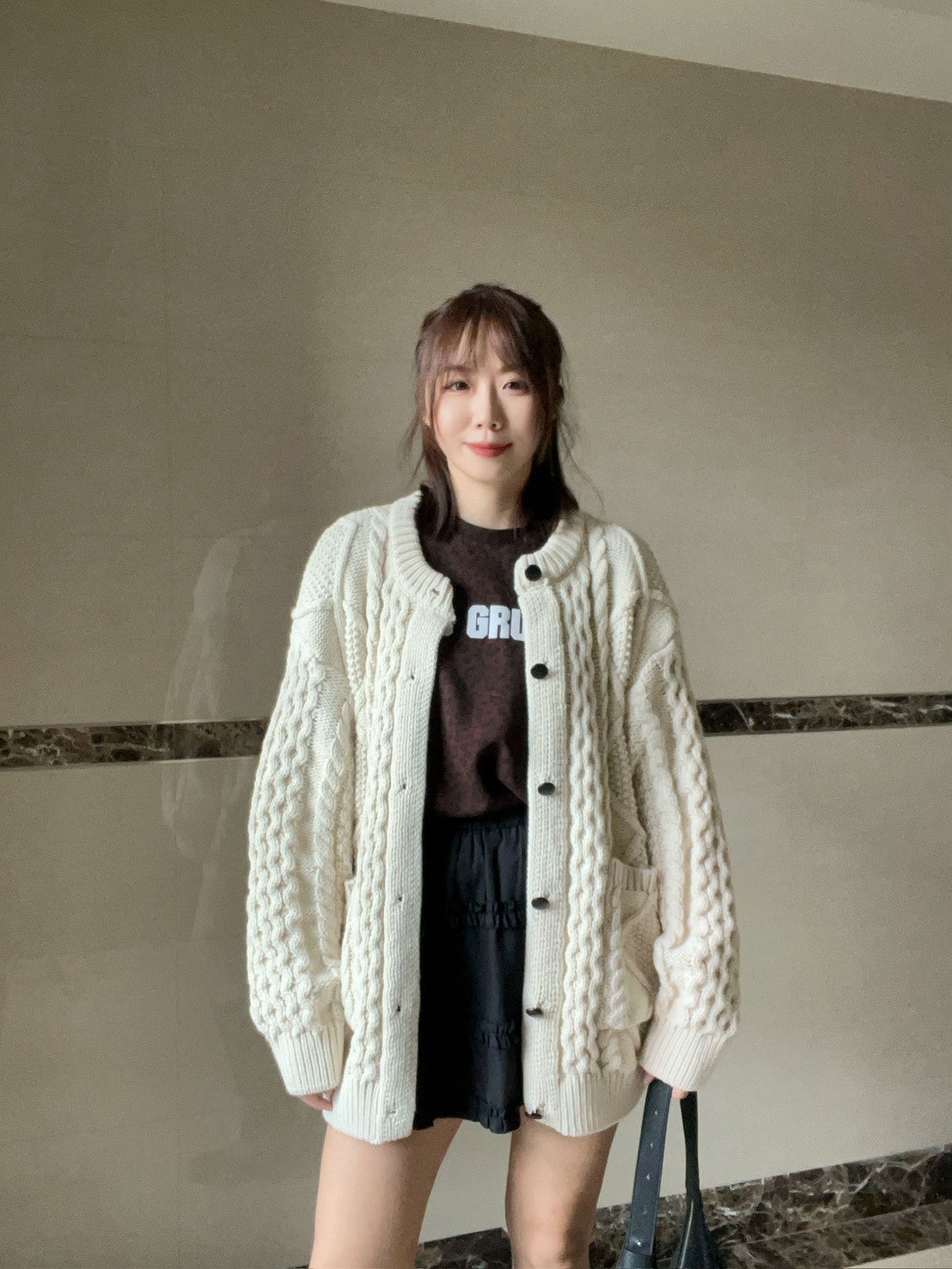 JK1878 立體織紋針織外套