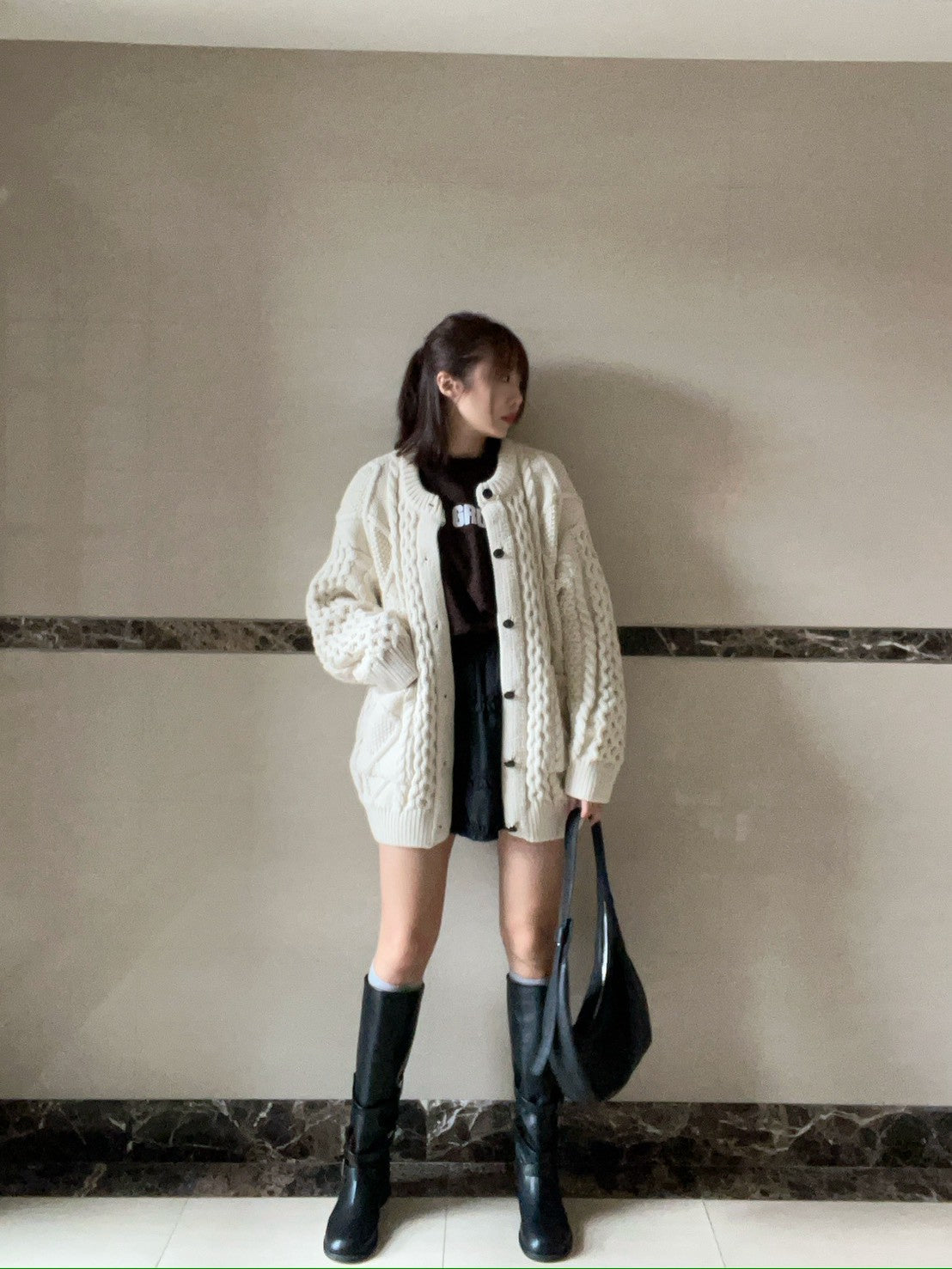 KS744 荷葉邊雪紡短褲裙