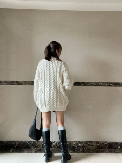 JK1878 立體織紋針織外套