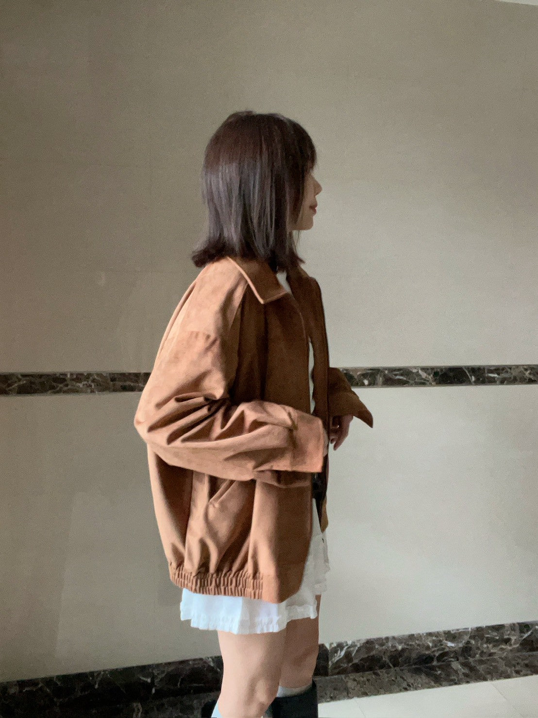 KS744 荷葉邊雪紡短褲裙