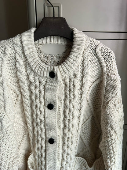 JK1878 立體織紋針織外套