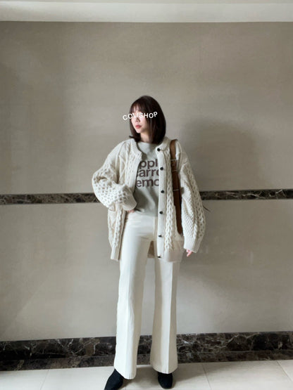 PL762 秋款喇叭靴型長褲