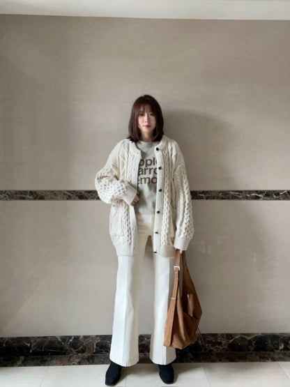 PL762 秋款喇叭靴型長褲