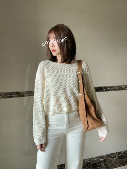 10D117 洞洞長袖針織衫
