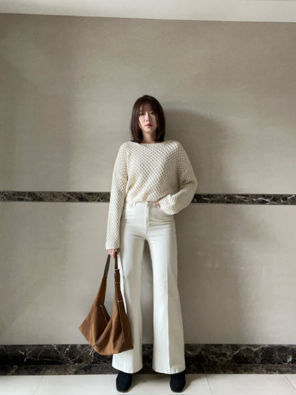 10D117 洞洞長袖針織衫