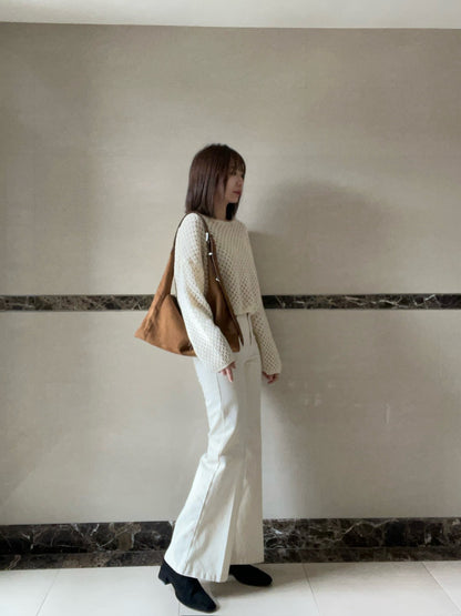 PL762 秋款喇叭靴型長褲