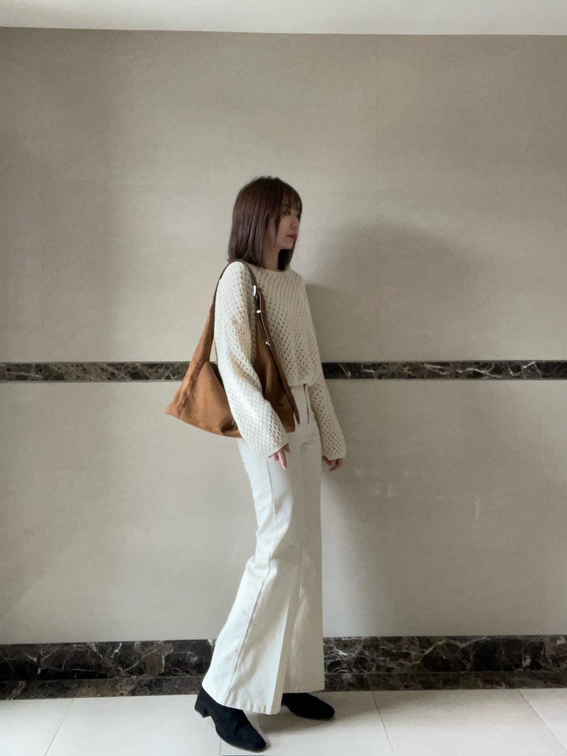 10D117 洞洞長袖針織衫